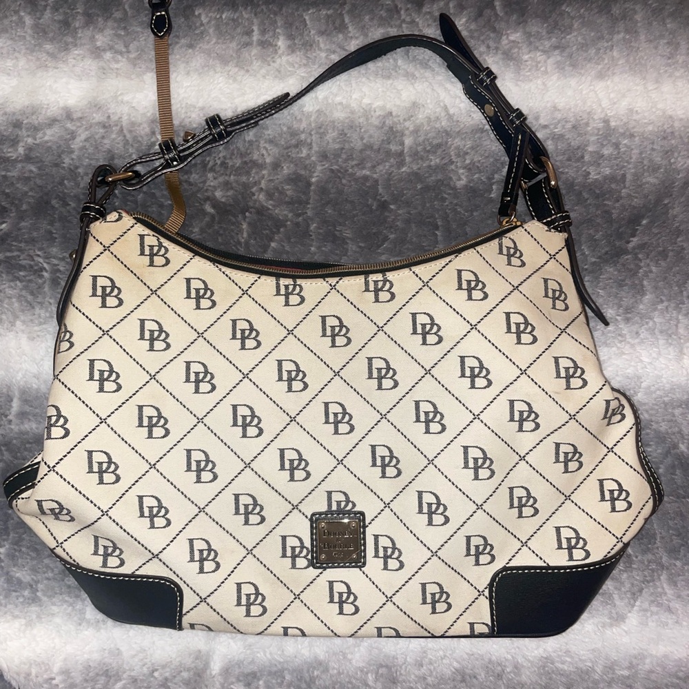 Dooney & Bourke Black and Cream Women's Bag